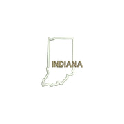 Indiana with Map Outline