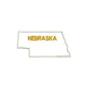 Nebraska with Map Outline