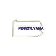 Pennsylvania with Map Outline