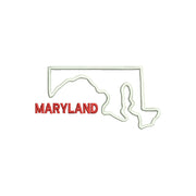 Maryland with Map Outline