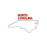 North Carolina with Map Outline