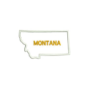 Montana with Map Outline