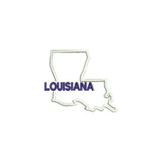 Louisiana with Map Outline