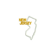 New Jersey with Map Outline