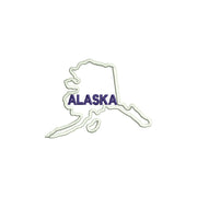 Alaska with Map Outline