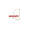 Mississippi with Map Outline