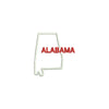 Alabama with Map Outline