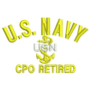 US Navy CPO Retired Logo