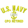 US Navy CPO Retired Logo