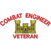 Licensed Combat Engineer Veteran digitized embroidery design