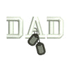 Dad with the Military Dog Tag Logo