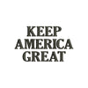 Keep America Great Three Line Letters