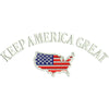 Keep America Great USA Flag Map