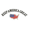 Keep America Great USA Flag Map Logo