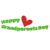 Happy Grandparents Day digitized embroidery design