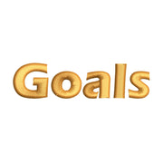 Goals digitized embroidery design