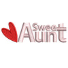 Sweet Aunt digitized embroidery design