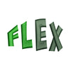 Flex digitized embroidery design