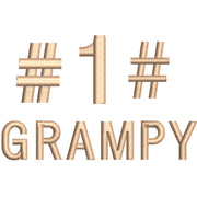 No.1 Grandpa digitized embroidery design