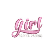 Barrel Racing Girl digitized embroidery design