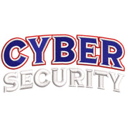 Cyber Security digitized embroidery design