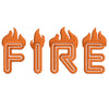 On Fire for Rescue digitized embroidery design