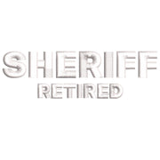 Sheriff Retired digitized embroidery design