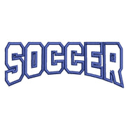 Linear Soccer Logo digitized embroidery design