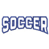 Linear Soccer Logo digitized embroidery design