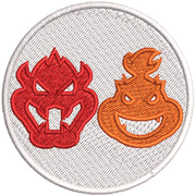 Mario The Bowser digitized embroidery design