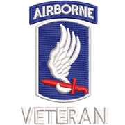 Licensed 173rdth Airborne Brigade Combat Team Veteran digitized embroidery design