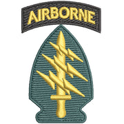 Licensed 1st Special Forces Command Logo digitized embroidery design