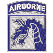 Licensed 18th Airborne Corps Design digitized embroidery design