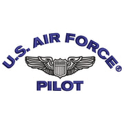 US Air Force Pilot Symbol digitized embroidery design