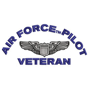 Air Force Pilot Veteran Logo digitized embroidery design