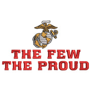 The Few The Proud US Marine digitized embroidery design