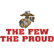 The Few The Proud US Marine Logo digitized embroidery design
