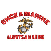 Once A Marine Always a Marine digitized embroidery design