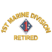 1st Marine Division Retired digitized embroidery design