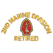 2nd Marine Division Retired digitized embroidery design