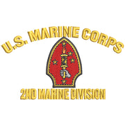U.S. Marine Corps 2nd Marine Division Symbol digitized embroidery design