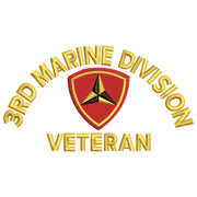 3rd Marine Division Veteran digitized embroidery design