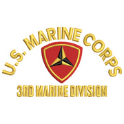U.S. Marine Corps 3rd Marine Division digitized embroidery design
