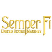 United States Marines Semper Fi digitized embroidery design