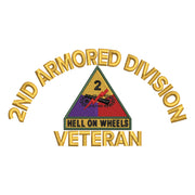 U.S. Army 2nd Armored Division Logo digitized embroidery design