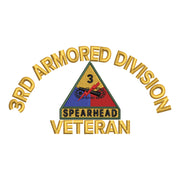 U.S. Army 3rd Armored Division Symbol digitized embroidery design