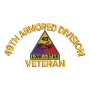 U.S. Army 49th Armored Division Symbol digitized embroidery design