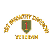U.S. Army 1st Infantry Division Logo digitized embroidery design