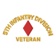 U.S. Army 5th Infantry Division Logo digitized embroidery design