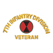 U.S. Army 7th Infantry Division Logo digitized embroidery design